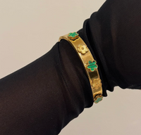 The Emerald Gardenia Bangle