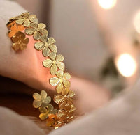 The Golden Meadow Petal Bracelet