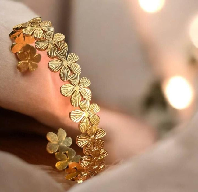 The Golden Meadow Petal Bracelet