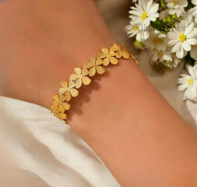 The Golden Meadow Petal Bracelet