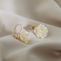 The Pearl Gardenia Drop Earrings