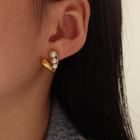 The Radiant Heart Pearl Studs