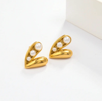 The Radiant Heart Pearl Studs