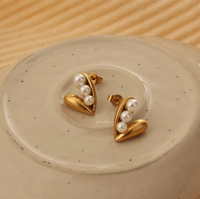 The Radiant Heart Pearl Studs