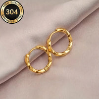 TwistLite – Anti-Tarnish Gold Hoop Earrings