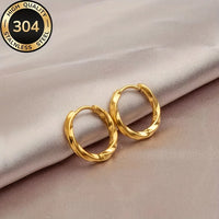 TwistLite – Anti-Tarnish Gold Hoop Earrings