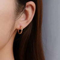 TwistLite – Anti-Tarnish Gold Hoop Earrings