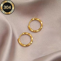 TwistLite – Anti-Tarnish Gold Hoop Earrings
