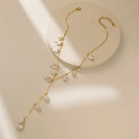 Unique Style Geometric Pearl Gold Plated Women's Necklace