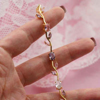 Viral Anti-Tarnish Tulip Bracelet (Pink, Purple & White)