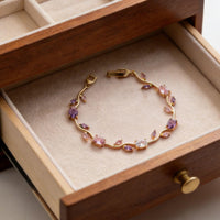 Viral Anti-Tarnish Tulip Bracelet (Pink, Purple & White)