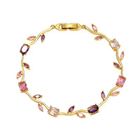 Viral Anti-Tarnish Tulip Bracelet (Pink, Purple & White)