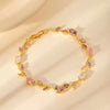 Viral Anti-Tarnish Tulip Bracelet (Pink, Purple & White)