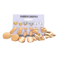 Combo Pack Of Six Geometry Earrings