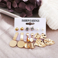 Combo Pack Of Six Geometry Earrings