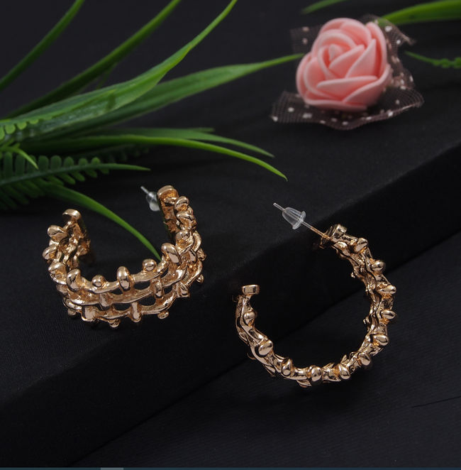 Gold Plated fashion Hoops Earring
