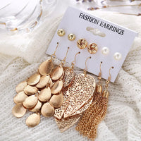 Aferando Combo Pack Of Six Tassel Drop Earrings