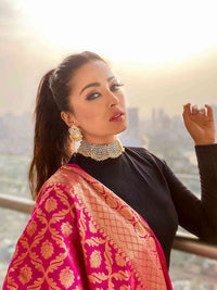 Gold Plated Designer Choker Necklace Set 