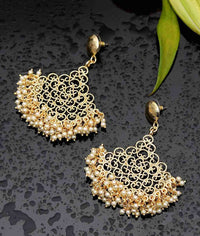 Gold plated designer earrings for women