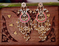 Hand Crafted Kundan Kalash Jhumki