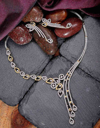 American Diamond Necklace Set For Women