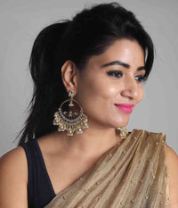 Big Chandbali Meenakari Earring