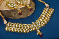 Elegant Designer Kundan Necklace With Earring Set