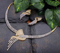Gorgeous Party Wear American Diamond Necklace Set