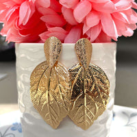 Golden Leaf Earring
