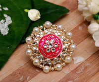 Rani Color  Meenakari Rings For Women