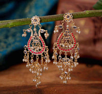 Hand Crafted Kundan Kalash Jhumki