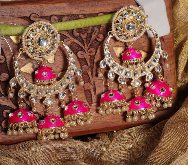 Hand Crafted Unique Multi Jhumki Chandbali Rani