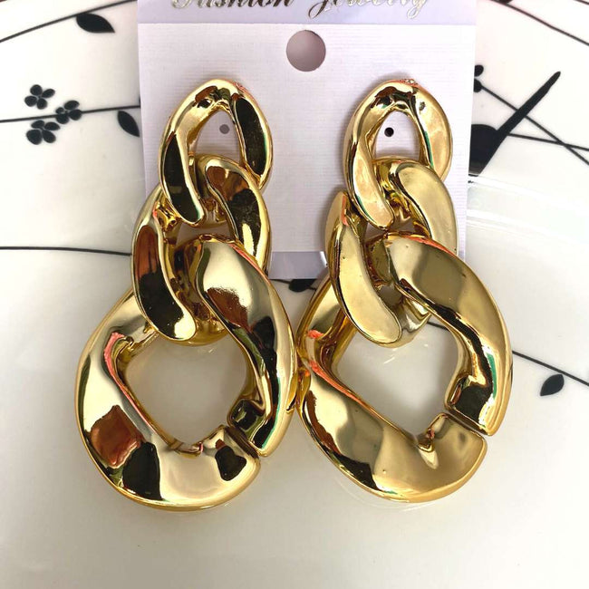 Golden Chain Earring