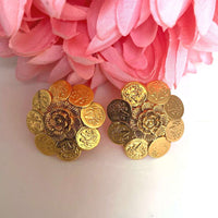 Coin Stud Earring For Women