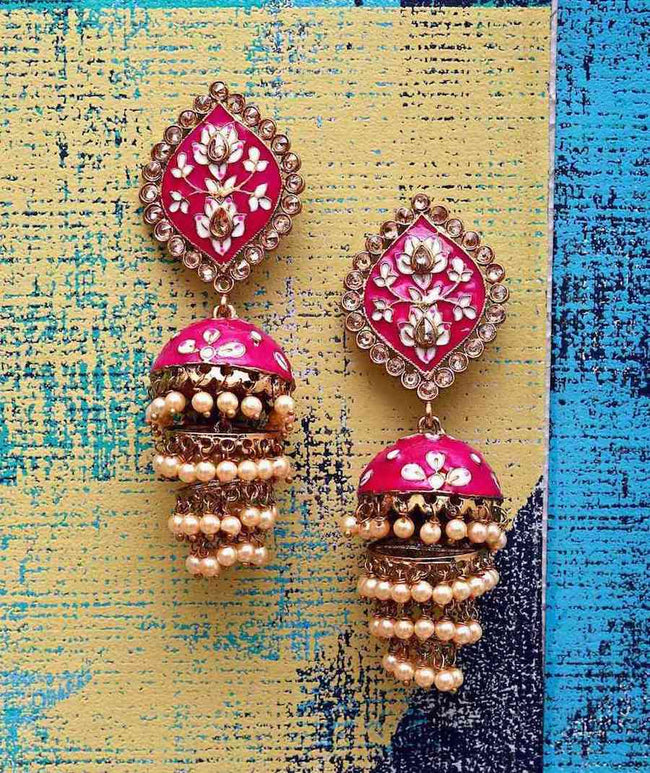 Rani Color meenakari earring