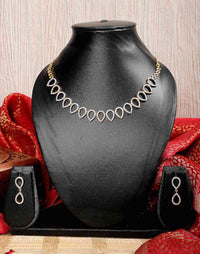 American Diamond Necklace Earring Set