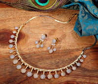 American Diamond Necklace Set With Earring For Women