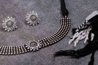 Choker Necklace Earring Set For Women