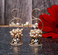 Black Color Meenakari small hoop earring for women 