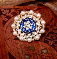 Blue Color Meenakari Rings For Women