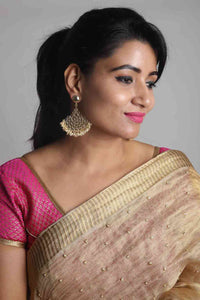 Gold plated designer earrings for women