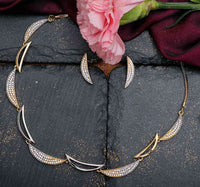 American Diamond Necklace Set With Earring For Women