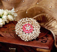 Rani Color Meenakari Designer Finger Ring