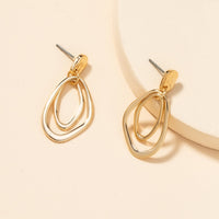 Trendy Golden Asymmetric Earring