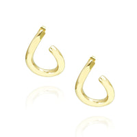 Unique Shaped Golden Western Earring