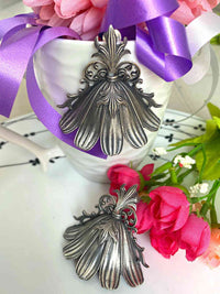 Silver Look-alike Flower Petal Jhumka Earring For Women