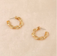 Stunning Twisted Hoop Earring