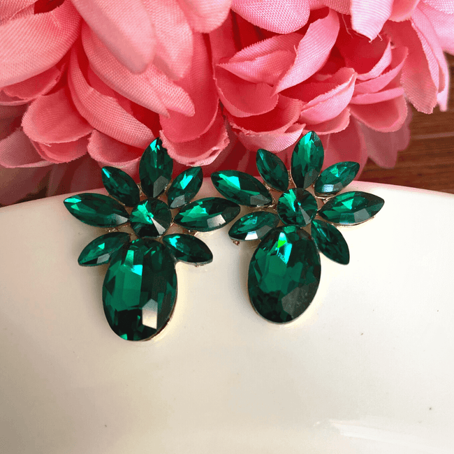 Beautiful Designer Green Stud Earring