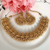 Laxmi temple Antique necklace set