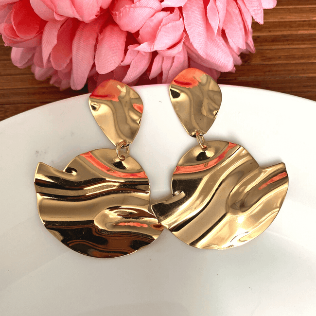 Gold Plated Trendy Geometric Earring